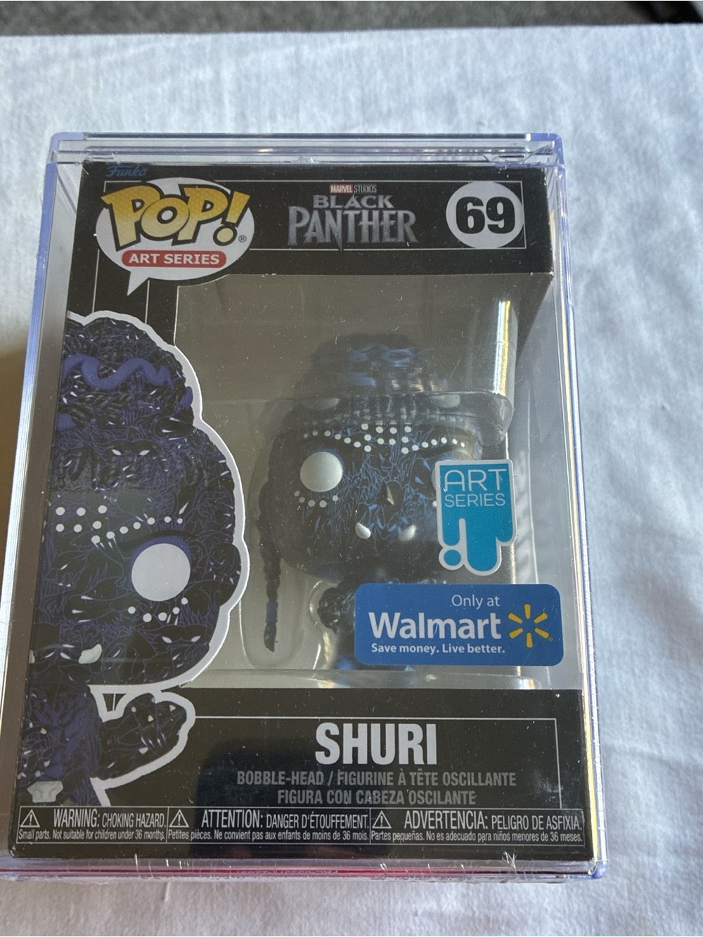 Funko Black Panther Art Series Figure - Purple, Black, White Accents